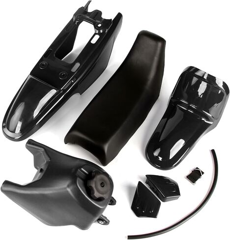 PW50 بلاستيك، PW50 Fender Seat Gas Tank Fuel Body Kit لدراجات الأطفال PEEWEE 50 PW50 PY50 (أسود) in Kuwait