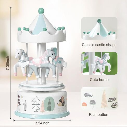 RUYU Wooden Music Box,Musical Box Swan Toy Decoration Birthday Present for Lover Friends and Children,Pink in Kuwait