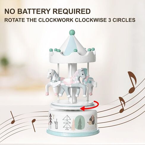 RUYU Wooden Music Box,Musical Box Swan Toy Decoration Birthday Present for Lover Friends and Children,Pink in Kuwait