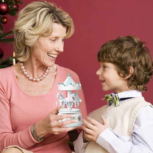 RUYU Wooden Music Box,Musical Box Swan Toy Decoration Birthday Present for Lover Friends and Children,Pink in Kuwait