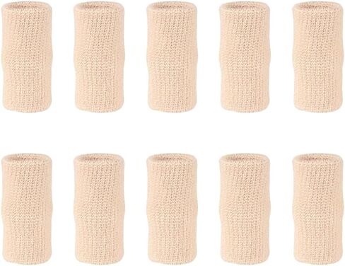 20 Pcs Finger Protector Sleeves Sports Finger Guards Thumb Support Braces Compression Finger Brace Finger Pain Relief Sleeve in Saudi Arabia