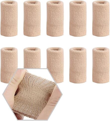 20 Pcs Finger Protector Sleeves Sports Finger Guards Thumb Support Braces Compression Finger Brace Finger Pain Relief Sleeve in Saudi Arabia