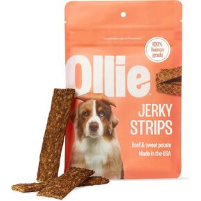 Ollie Beef & Sweet Potato Jerky Dog Treats, 5 oz Pack of 1, All Natural, Healthy Snacks, Made with Real Meat, Human Grade, for Dogs
