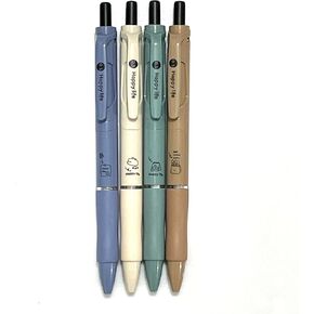 Sencoo 4 Pack Black Gel Als Retractable Black Ink Rollerball Abs Steties Stationery Office Office Award Girl Girl Girl Girl