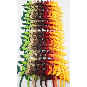 أشعة الصيف 50pcs ألوان مختلطة 2 مم محسور أوراق الكرمة حزمة قيمة لحرف DIY
