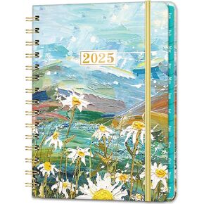 2025 Planner - Planner 2025, Jan 2025 - Dec 2025, 2025 Planner Weekly and Monthly, 6.4" x 8.5", Monthly Tabs, Hardcover, Twin-wire Binding, Back Pocket, Thick Paper, Perfect Organizer