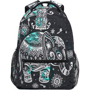 Zzkko Leopard Print Vintage Boys Girls School Computer Backs Book Bag Bag Travel Travel Camping Daypack