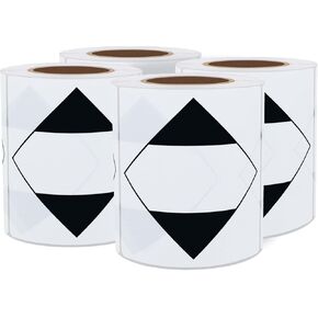 Shipping Labels Transport Stickers Limited Quantity of Dangerous Goods Black Diamond Label, 4"x4", 100 Per Roll