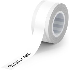 MakeID Label Maker Tape - Self-Adhesive Sticker Label Tape Refill Compatible with MakeID L1 Q1 Label Machine - Waterproof 6-Layer Laminated Film, Split-Back Design, 0.63"x13' (16mm x 4m)