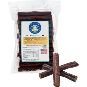 Omaha Sticks Beef Dog Treats, 16 Oz Bag - All-Natural, Sustainable, Healthy, High Protein, Hand-Trimmed, Slow-Roasted, Made in The USA, Nutritious, No Additives, No Fillers