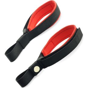 keyyoomy 2 pcs حزام معصم الكلب - حزام معصم أمان قابل للتعديل لمقود الكلب القابل للسحب (حزمة ، أحمر)