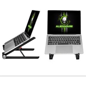 Portable Laptop Stand for Dell Alienware M18 R1 R2 Gaming Laptop.Provides Rock-Solid Stability for an 18-inch Laptop,Laptop Stand for Desk,Made of Reinforced Nylon,304 Stainless Steel Silicone