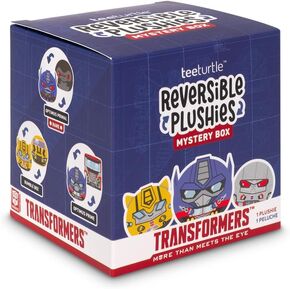 Teeturtle Transformers 3 "مربع لغز أفخم عكسي - لطيف kawaii مفاجأة ناعمة محشو بالحيوان المربع الأعمى