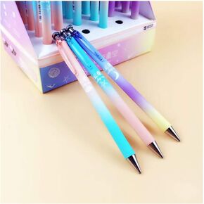 Acfun 6pc Cute Kawaii Lucky Star Candy Gradient Color Press Mechanical Pencil Writing Stationery Automatic Pencil For Draft Drawing Carpenter Crafting Art Sketching Party Gifts Office Supply 0.5mm
