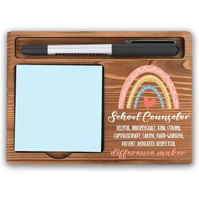 School Counselor Gifts for Women Men Thank You Appreciation Gifts Teachers Day Gifts Birthday Gifts for School Psychologist School Counselor Office Desk Decor Self-Stick Note Pad Holders