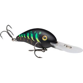 طُعم صيد الأسماك Strike King (HC3XD-707) من Promodel Crankbait S3XD، 707 - النمر الناري الشرير، 7/16 أونصة، عيون نابضة بالحياة