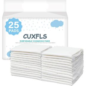 25 Pack Super Absorbent Soft Pet Training & Dog Urine Pad 23x17 Inch, Travel & Home Use for Puppy Leakage Resistant Urine Pad (White)