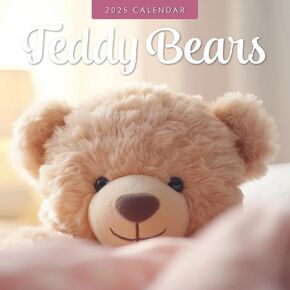 Red Robin 2025 Teddy Bears Monthly Wall Calendar | 12" x 24" Open | Premium Thick & Sturdy Paper | Hangable 12 Month Calendar | Plastic Free | 4 Month Transition Page for 2024
