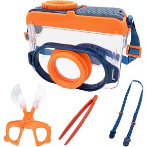 Bug Catcher Kit, Bug Collection Kit, Outdoor Nature Explorer Kit with Stickers, Tweezers, Science Educational Kit, Bug Observation Container for Boys and Girls(Orange)