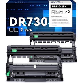 وحدة DR730 وحدة أسطوانة متوافقة مع وحدات DR-730 DRUM لاستخدامها مع MFC-L2710DW MFC-L2750DW HL-L2390DW HL-L2395DW HL-L2350DW DCP-L2550DW HL-L2370DW (2 DRAM ، TRAM)