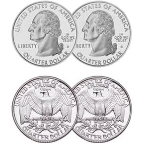 Double Leaded Quarter & Doubleed Tail Quarity Coin Magic Trick Combo | خدعة عملة سحرية | ربع الربع من جانب مزدوج + كومبو ذيول مزدوج الوجه | 2/مجموعة