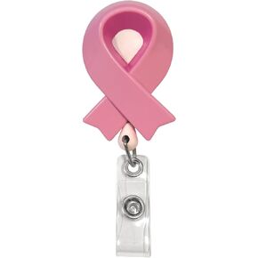 Prestige Medical Deluxe Retracteze™ Id Holder, Pink Ribbon