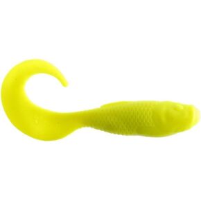 Berkley Gulp! Alive! Swimming Mullet Fishing Soft Bait Pearl White/Chartreuse, 5in