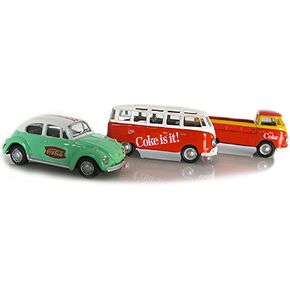 Motor City Classics 1:72 VW Gift Set Beetle T1 Pickup Samba Bus