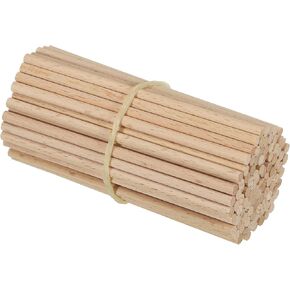 PATIKIL 3/16 x 8 Inch Dowel Rods Wood Sticks, 100 Pcs Unfinished Wooden Dowel Rods Round Dowels Hardwood Sticks for DIY Crafts and Home Decor