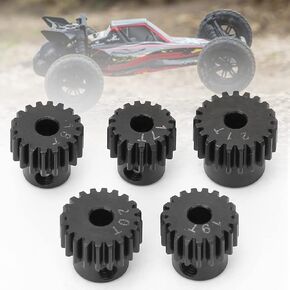 ملائمة لـ ECX 2WD 1/10 RC Hobby Car 48P PINION GEAR SET 17T 18T 19T 20T 21T ، GEAR RC METAL عالية الأداء ، أسود (أسود) ، generic1gq0oia9w-11