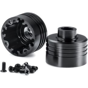 2pcs محور الألومنيوم Diff Gear Case Center قشرة التفاضلية الأنودوز الناشئة كوب الإسكان متوافق مع محوري RBX10 AXI03005 1/10 RC Crawler Car ترقية الأجزاء
