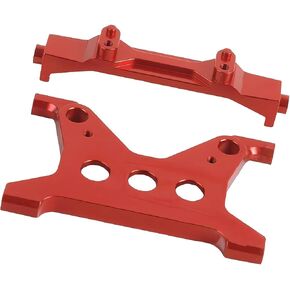 Aluminum Alloy Battery Tray Bracket Mounts for 1/10 Axial SCX10 III AXI03007 RC Crawler Car Upgrades Parts (Red)