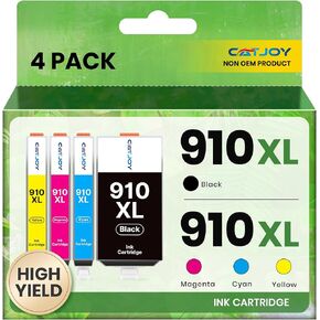 962XL Ink Cartridges Combo Pack Replacement for HP 962 962 XL Black and 962 Color Combo Pack for HP OfficeJet Pro 9010 9012 9015 9018 9020 9025 (1BK/1C/1M/1Y, 4 Pack)