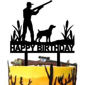 كعكة عيد ميلاد الصيد توببر ذهب صيد الصيد التخييم الغابات صيد طابع الطفل دش الأولاد الفتيات الفتيات عيد ميلاد الديكورات الكعكة اللوازم