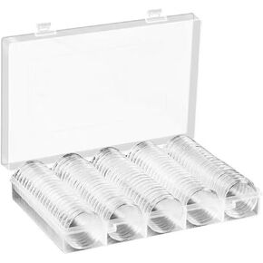 Magiclulu 100pcs Coin Clip 32mm حامل عملة عملة العملة الإمداد