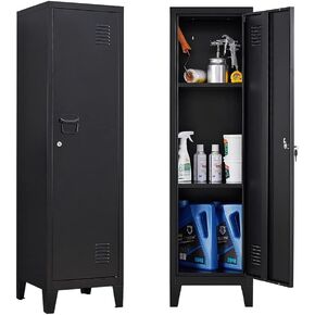 Metal Locker 9 Door Storage Cabinet, Steel Storage Lockers for Employees, Lockable Metal Cabinet with Lock and Ventilation, Office School Gym Storage Organizer