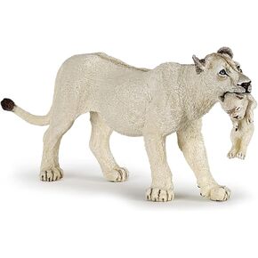 Papo White Lioness مع شخصية شبل ، متعددة الألوان