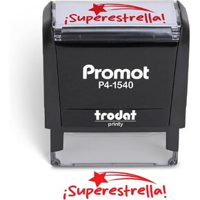 الترويج لختم الدرجات المعلمين في مجال المطاط - Superestrella - الحبر الأحمر