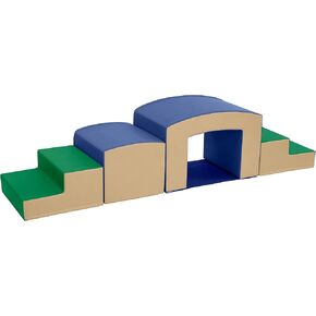 Ecr4kids Softzone Junior Step Up N 'Over ، Playset ، الأخضر/الأزرق ، 4 قطع