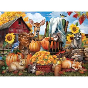 Buffalo Games - Tom Wood - Autumn Animals - 1000 Piece Jigsaw Puzzle for Adults -Challenging Puzzle Perfect for Game Nights - Finished Size is 26.75 x 19.75