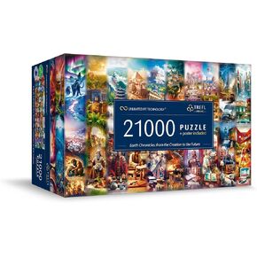 Trefl Prime - Puzzle Uft ، Chronicles Earth: من الخلق إلى المستقبل - 21000 قطعة Giant Jigsaw Puzzle للبالغين والأطفال من 12 عامًا