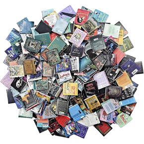 Mini Books for Anxiety Bookshelf, 200 PCS Mini Books Model Without Repetition, DIY Crafting, Dollhouse Decor, Accessories Mini Miniatures Books, Anxiety Bookshelf Mini Books