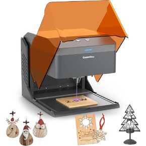 Kiosk 10wlaser Engraver ، الوزن الخفيف وآلة نقش ليزر محمولة ، قاطع ليزر منزلي مع حاوية أكريليك لخشب/جلد/معدن ، 3.9 × 3.9 بوصة ، فئة أمان الليزر 1