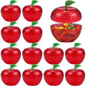 Doerdo 12pcs Apple Apple Container Fruit Box Box Plastic Appling Decorts Decorts ، 2.4 "X2.4"