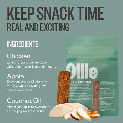Ollie Beef & Sweet Potato Jerky Dog Treats, 5 oz Pack of 1, All Natural, Healthy Snacks, Made with Real Meat, Human Grade, for Dogs in Kuwait