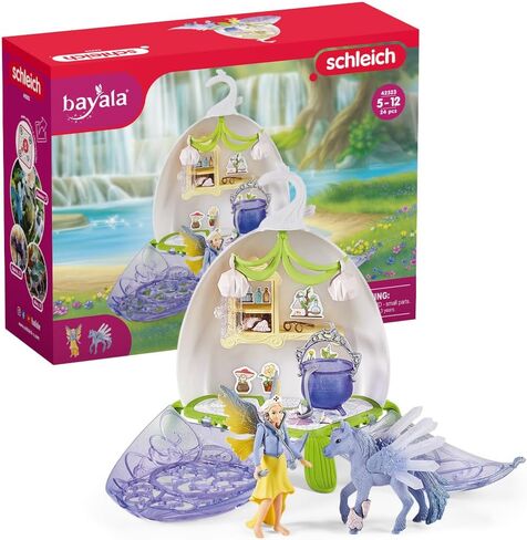 Schleich Bayala Fairy Vet Blossom-Playset House Magical Twinkle و Enchanting Fairy Vet Kit للفتيات والفتيان ، مجموعة من 14 قطعة مع تمثال للأطفال الذين تتراوح أعمارهم بين 5 و 12 عامًا in Saudi Arabia