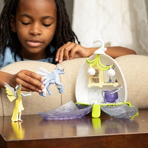 Schleich Bayala Fairy Vet Blossom-Playset House Magical Twinkle و Enchanting Fairy Vet Kit للفتيات والفتيان ، مجموعة من 14 قطعة مع تمثال للأطفال الذين تتراوح أعمارهم بين 5 و 12 عامًا in Saudi Arabia