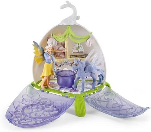 Schleich Bayala Fairy Vet Blossom-Playset House Magical Twinkle و Enchanting Fairy Vet Kit للفتيات والفتيان ، مجموعة من 14 قطعة مع تمثال للأطفال الذين تتراوح أعمارهم بين 5 و 12 عامًا in Saudi Arabia