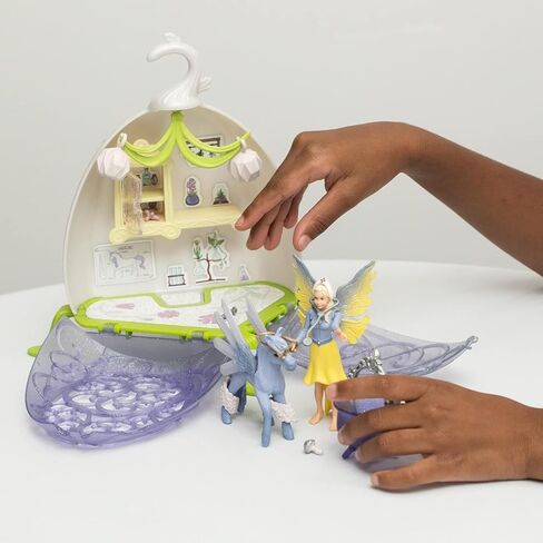 Schleich Bayala Fairy Vet Blossom-Playset House Magical Twinkle و Enchanting Fairy Vet Kit للفتيات والفتيان ، مجموعة من 14 قطعة مع تمثال للأطفال الذين تتراوح أعمارهم بين 5 و 12 عامًا in Saudi Arabia