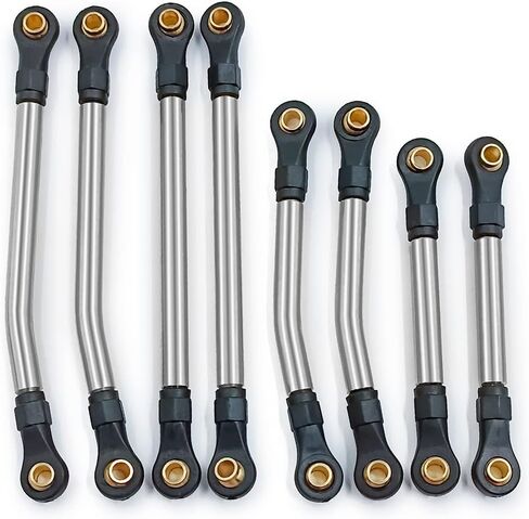 RCLIONS Higher Extra Clearance Brass Linkage Links Set for TRX4M Upgrades 1/18th RC Crawler Car Parts (Yellow) in Kuwait